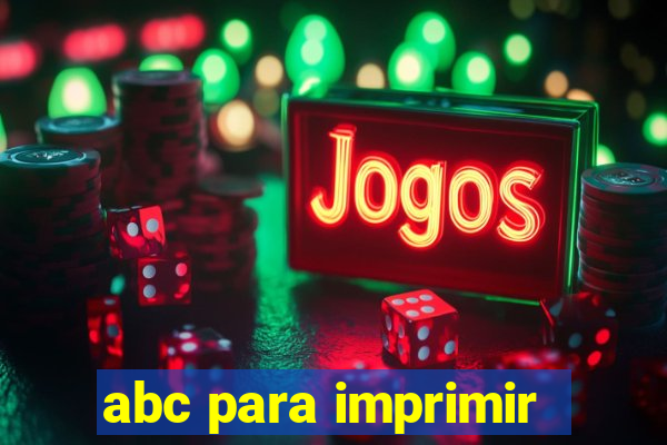 abc para imprimir